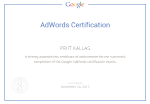 Google Ads koolitus certification Priit Kallas